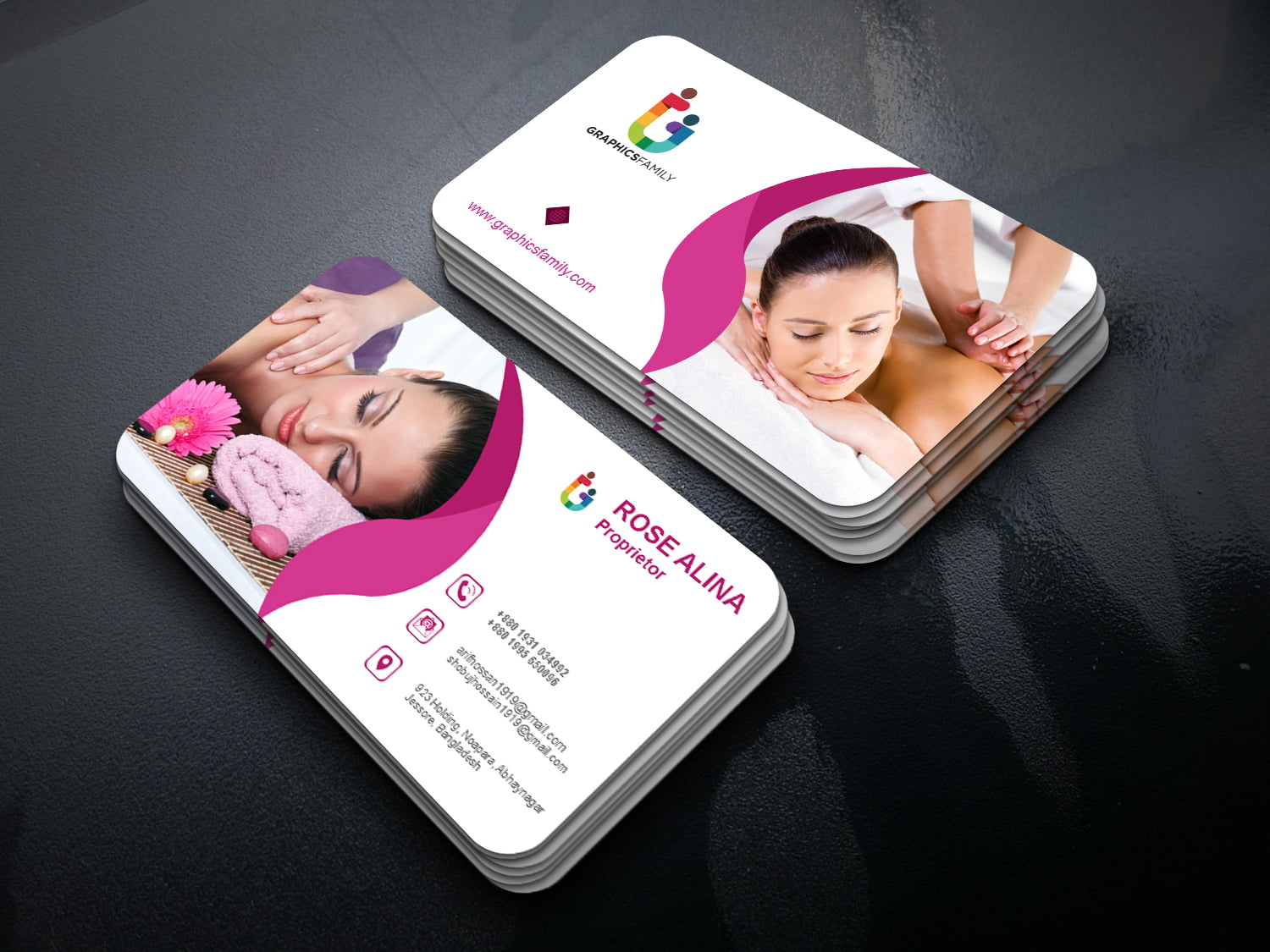 business cards spa 2