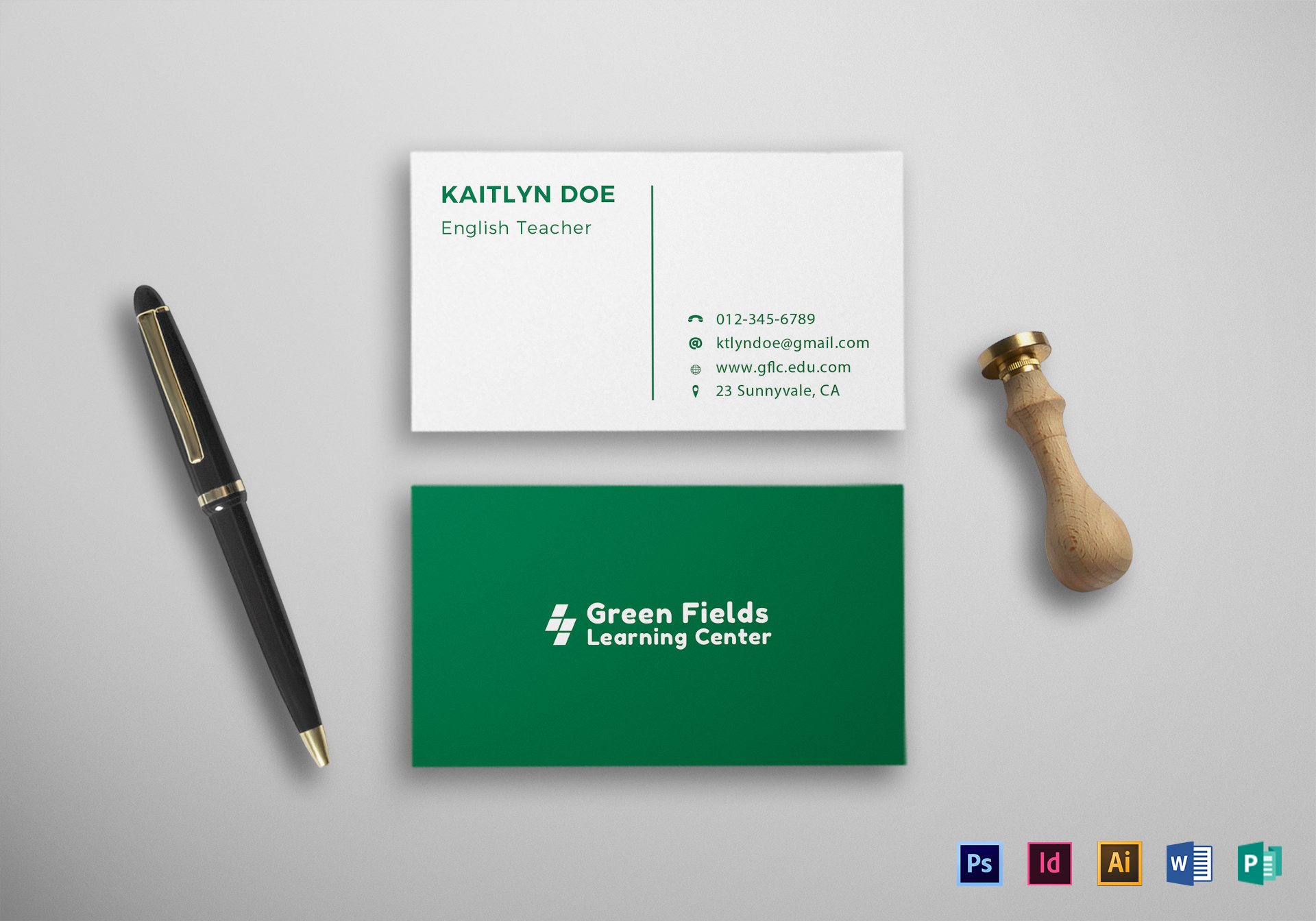 business cards teacher 2