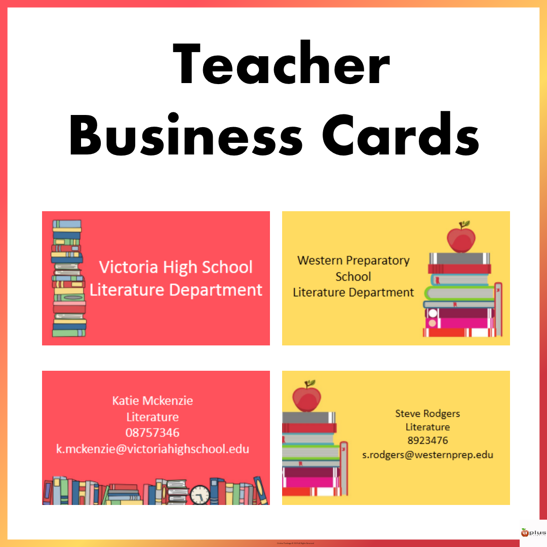 business cards teacher 3