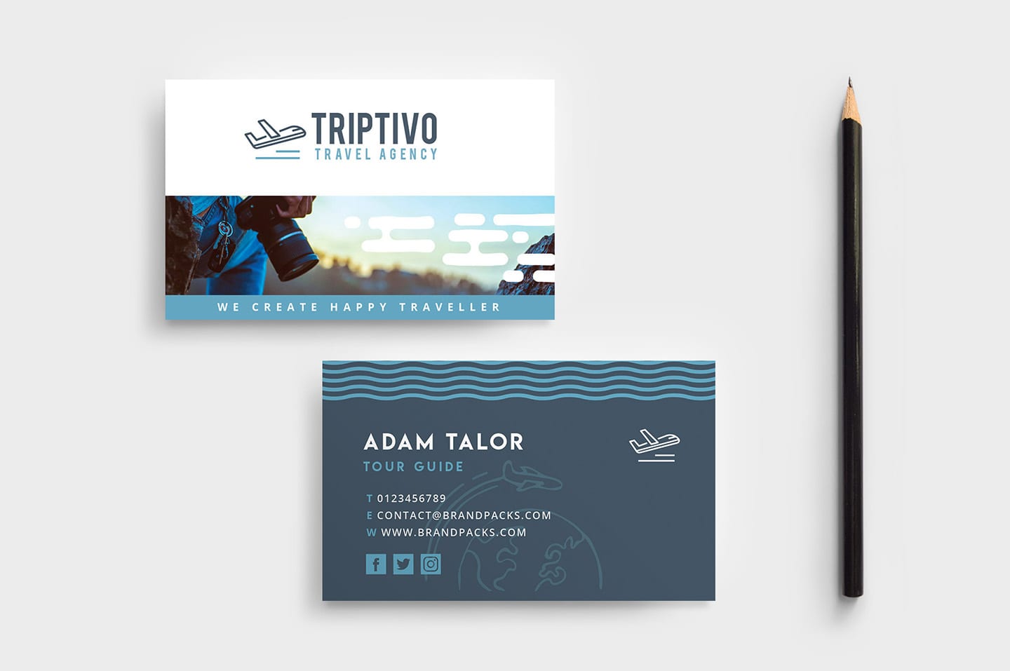 business cards travel agency 3