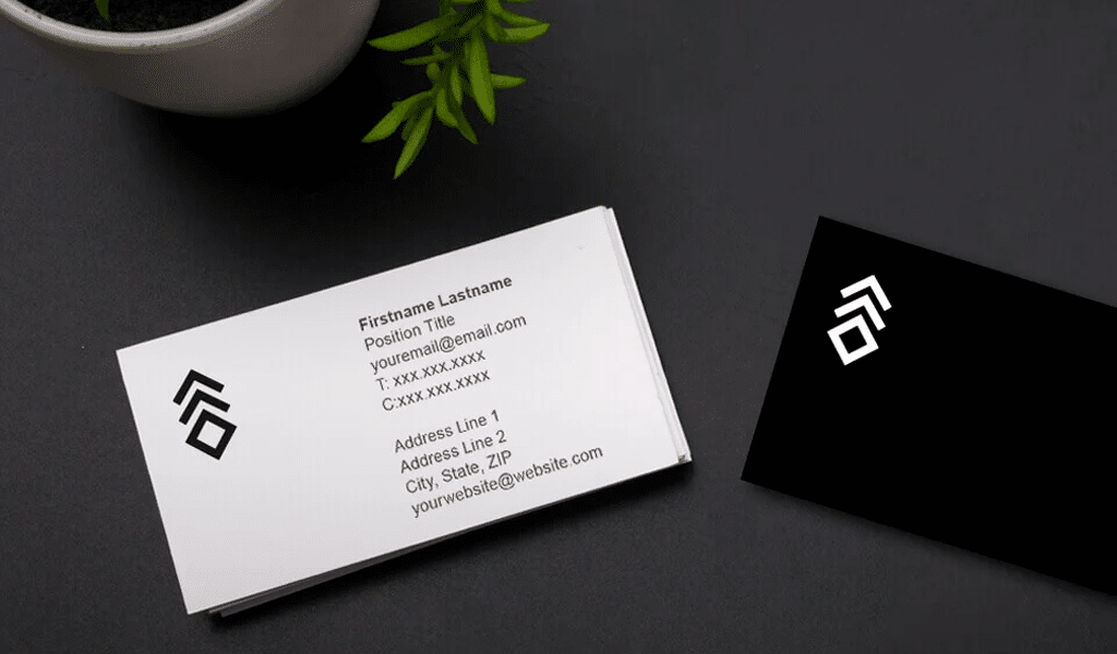 business cards upload logo 1