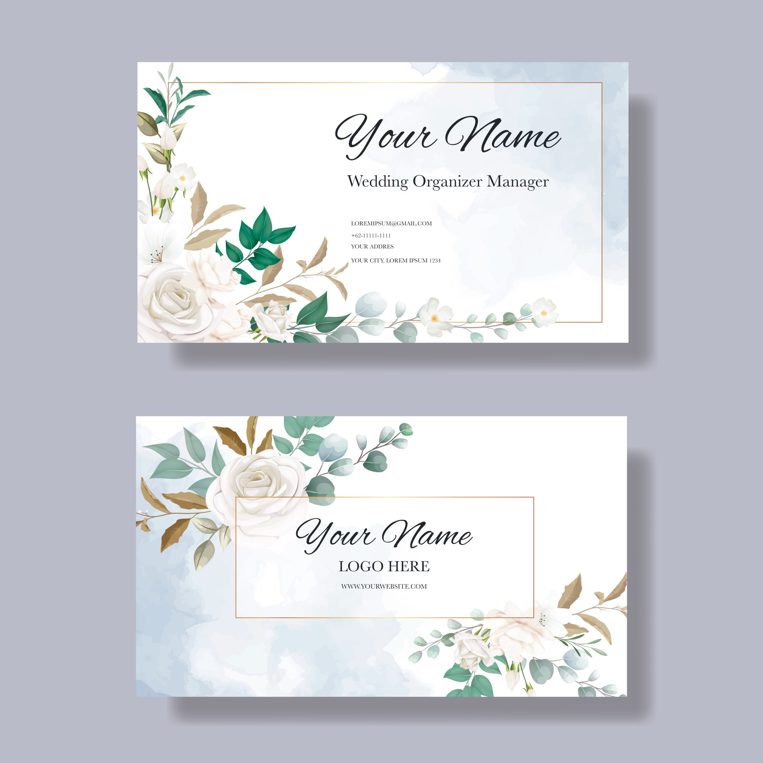business cards with borders 2