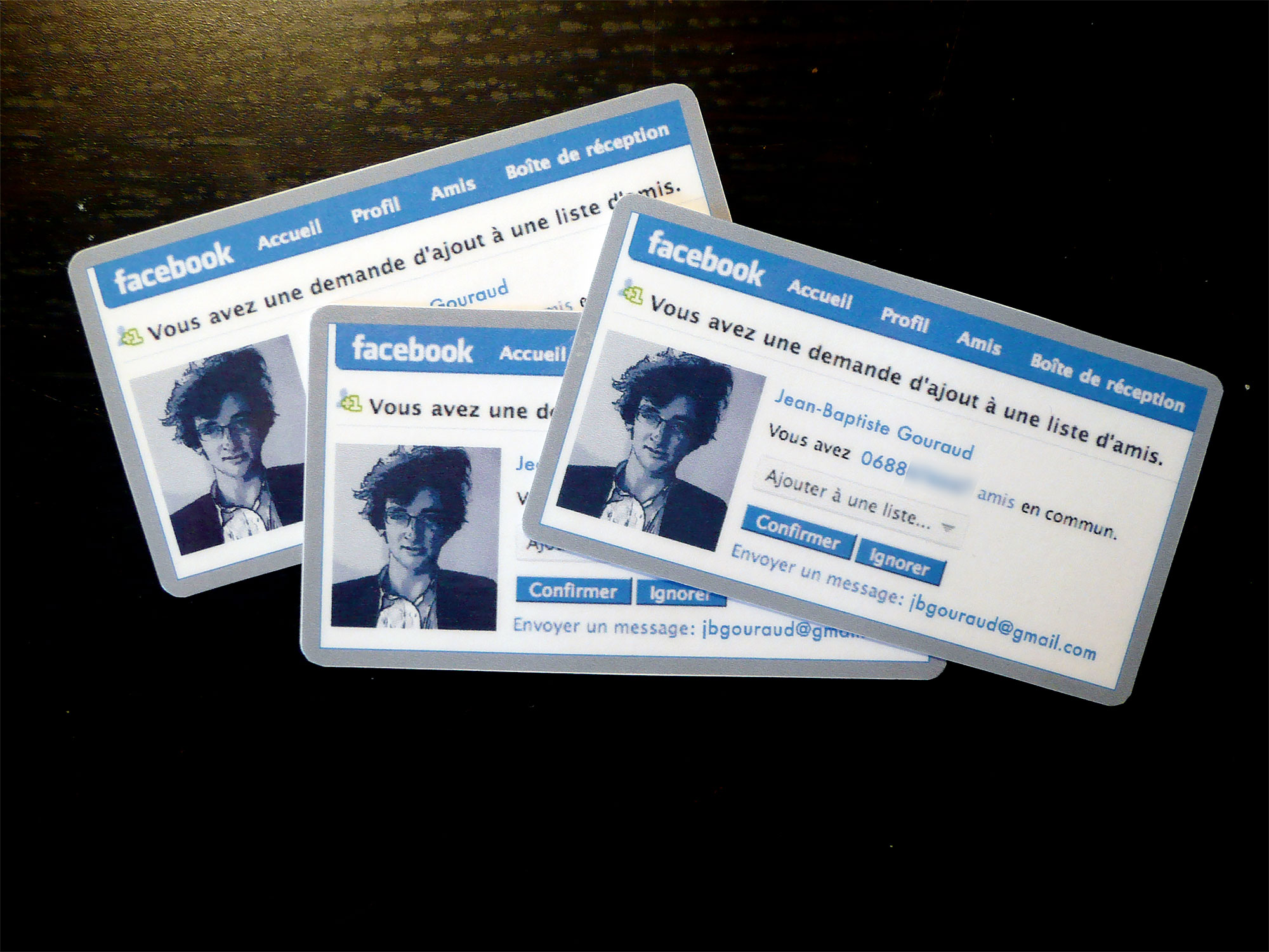 business cards with facebook 3