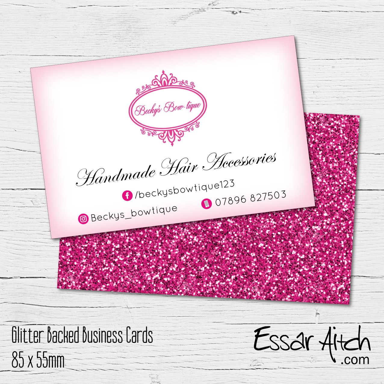 business cards with glitter 3