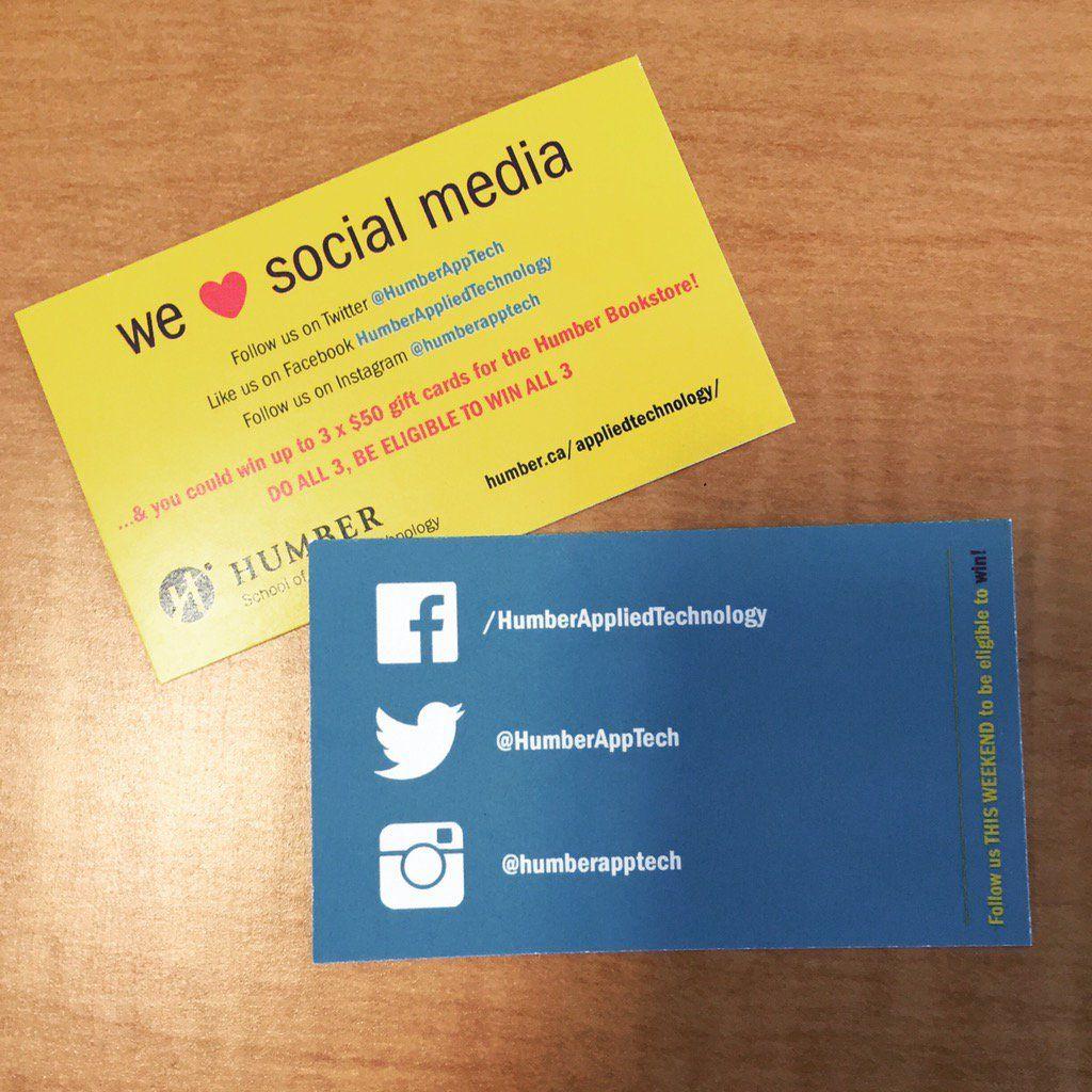 business cards with instagram and facebook logo 6
