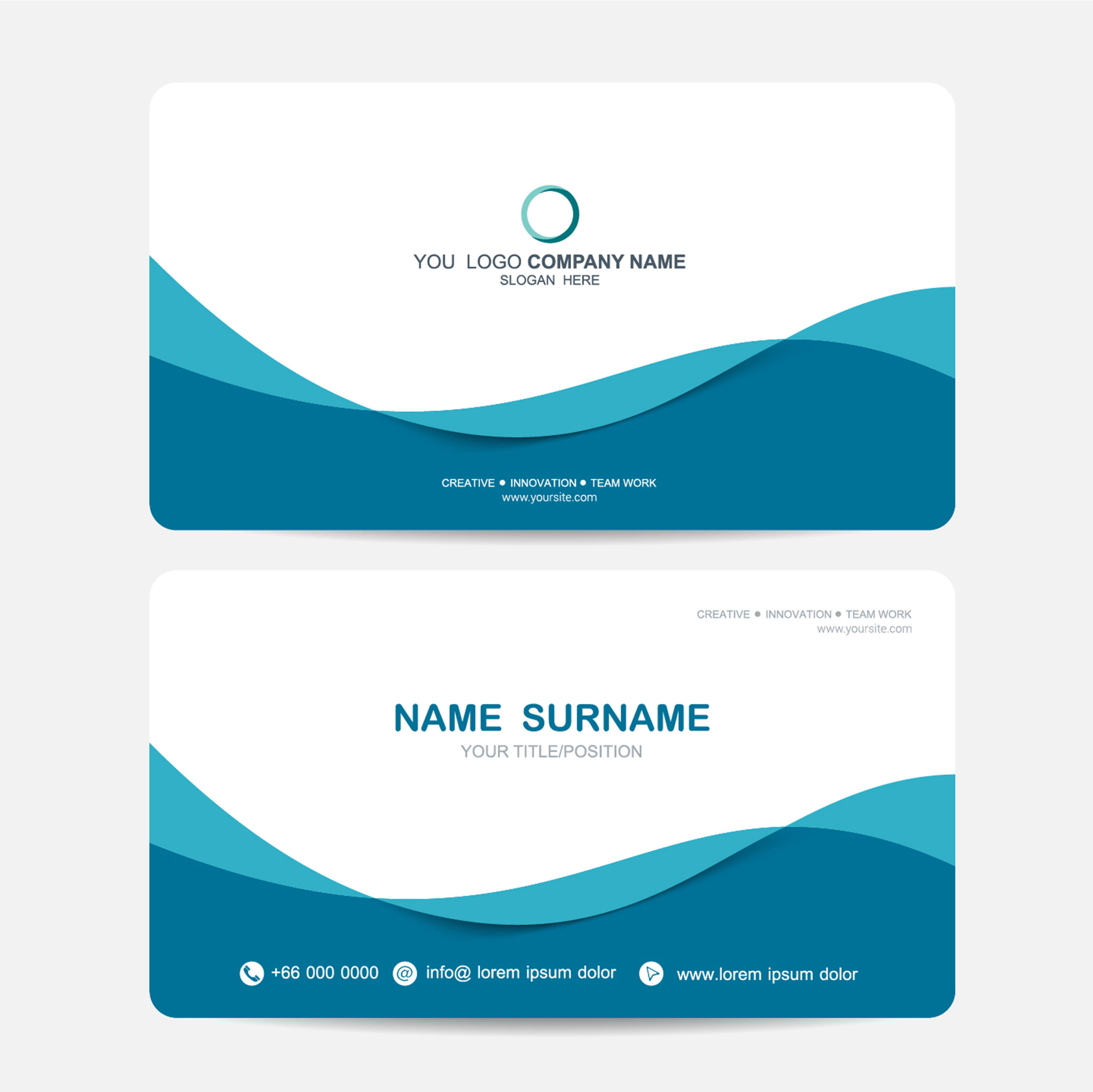 business cards with photo background 1