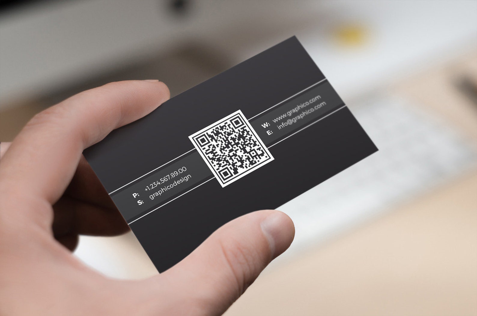 business cards with qr code examples 2