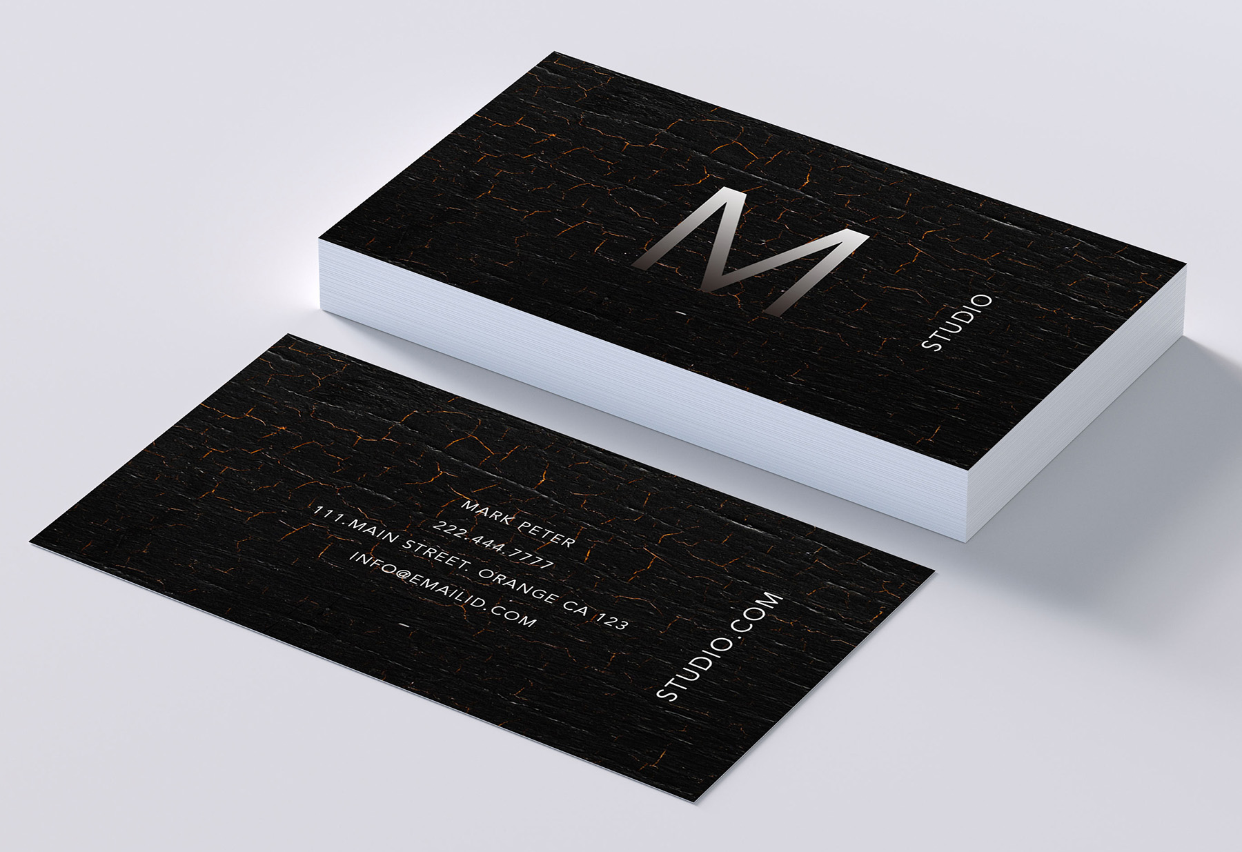 business cards with texture 1