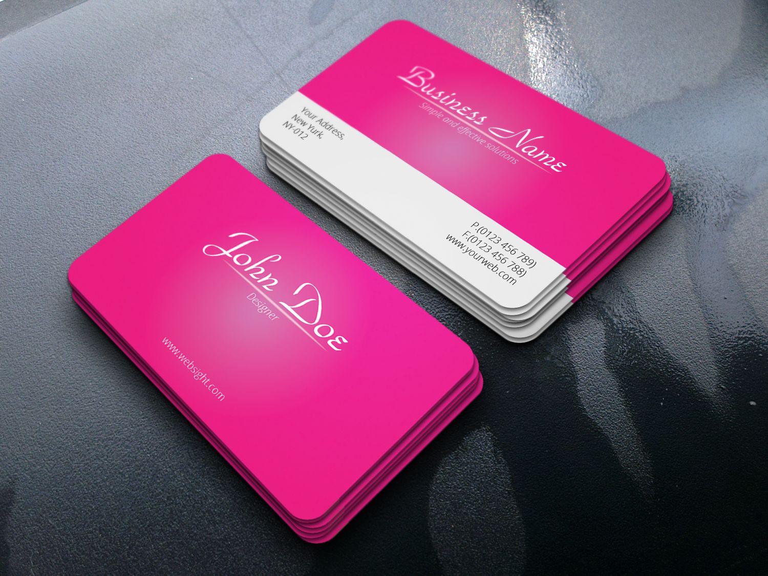 business cards with two names 1