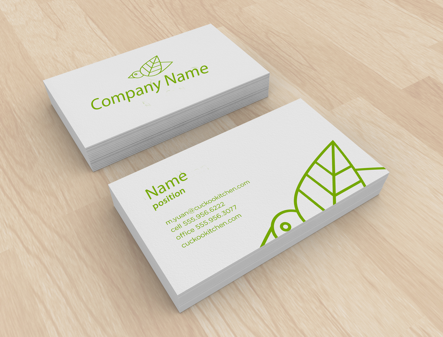 business cards with two names 2
