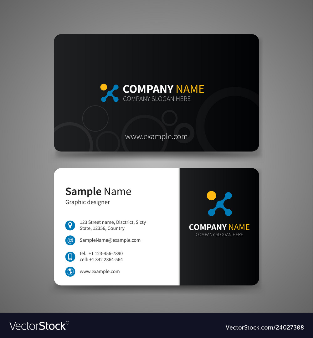 business cards with two names 3