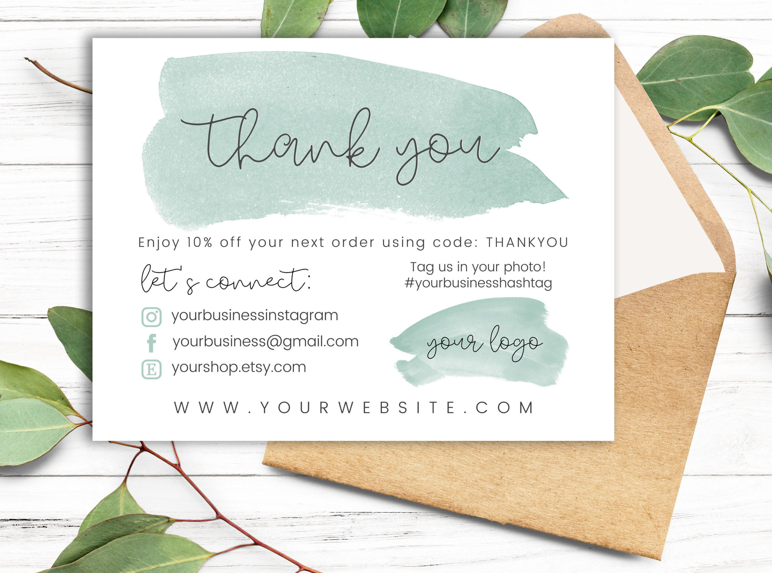 business thank you cards templates 2