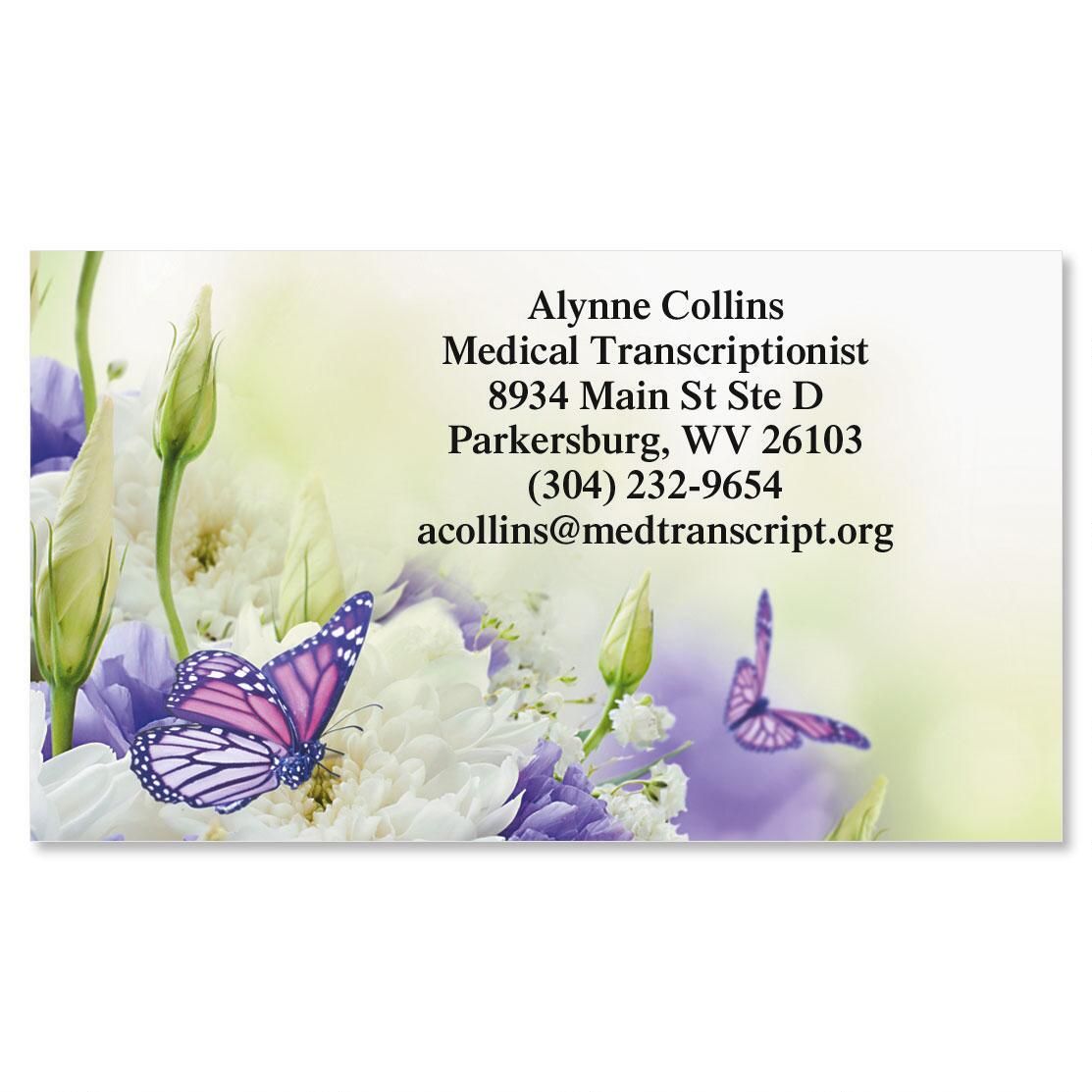 butterfly business cards 3