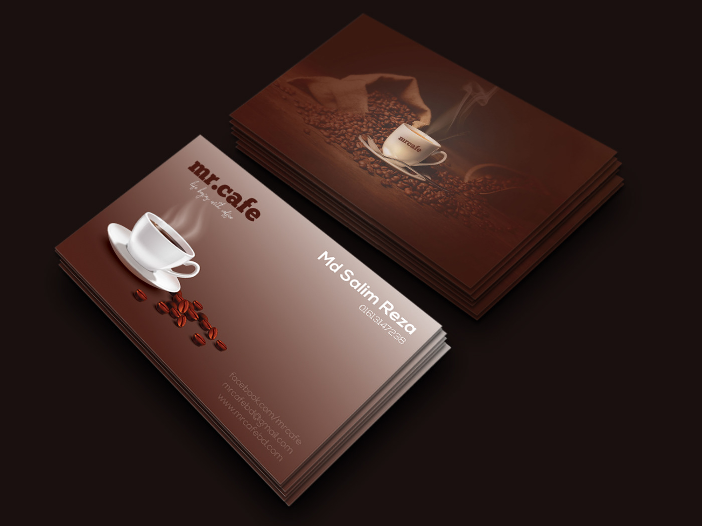 cafe business cards 1