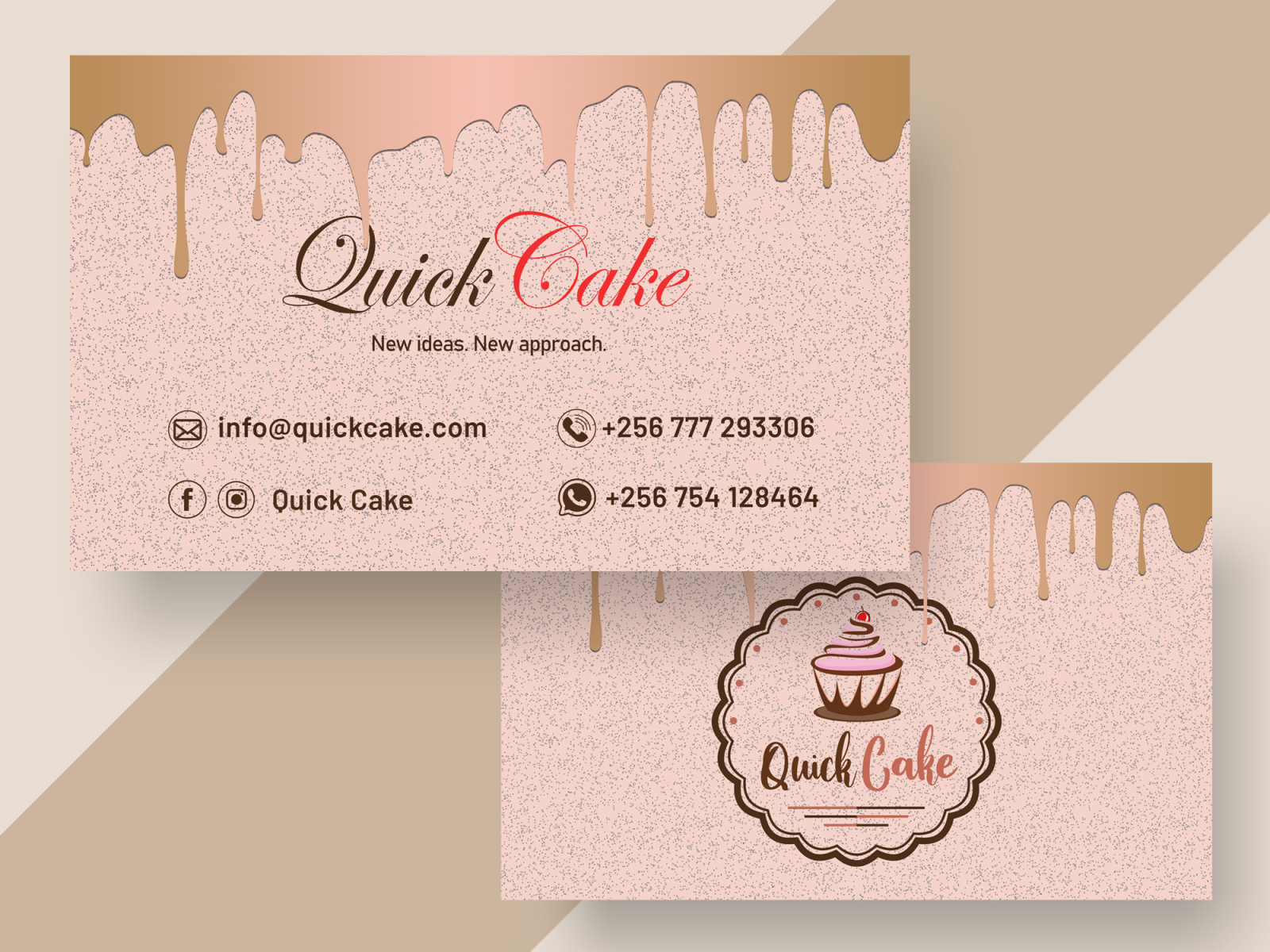 cake business cards templates free 1