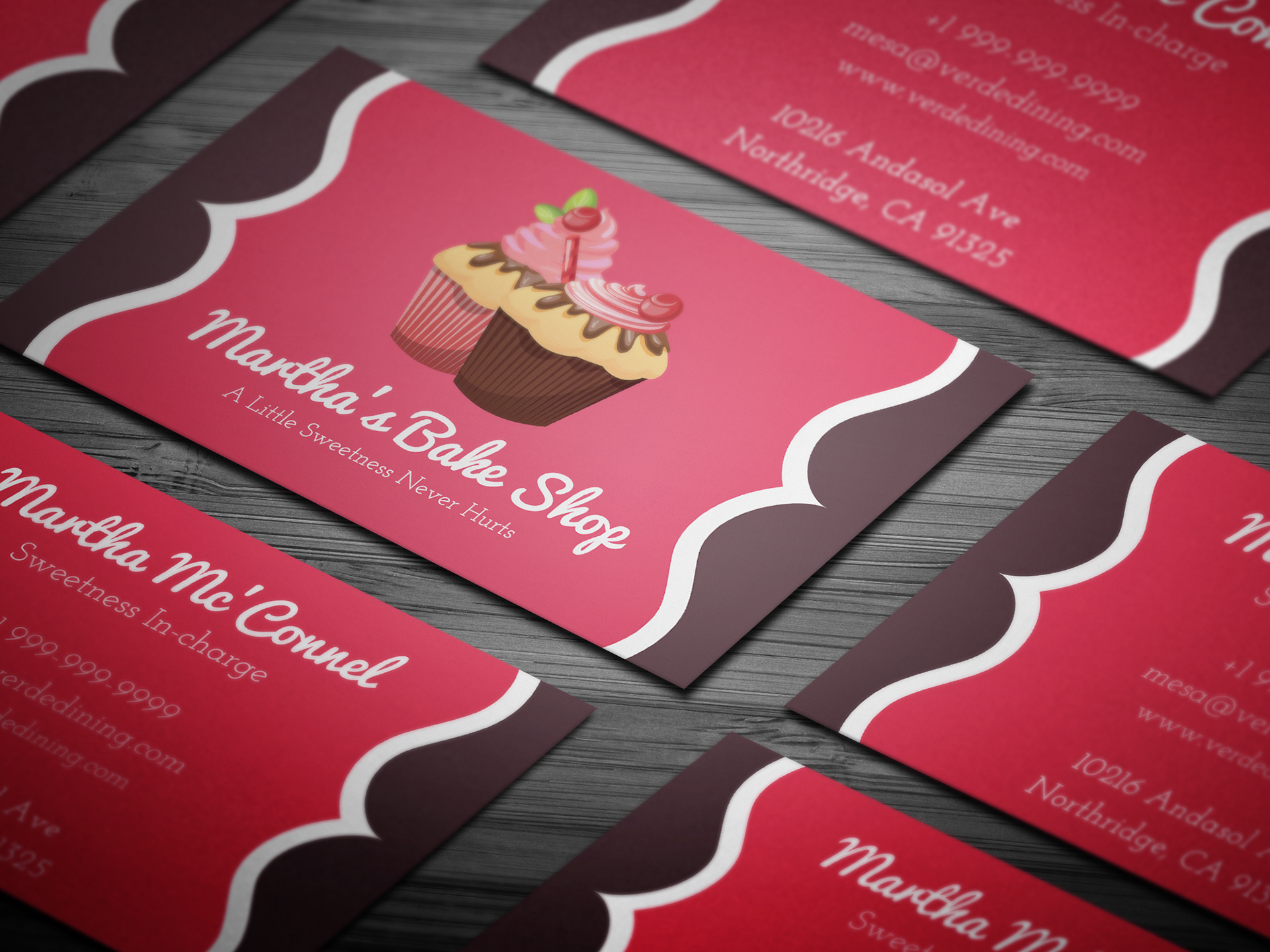 cake business cards templates free 2