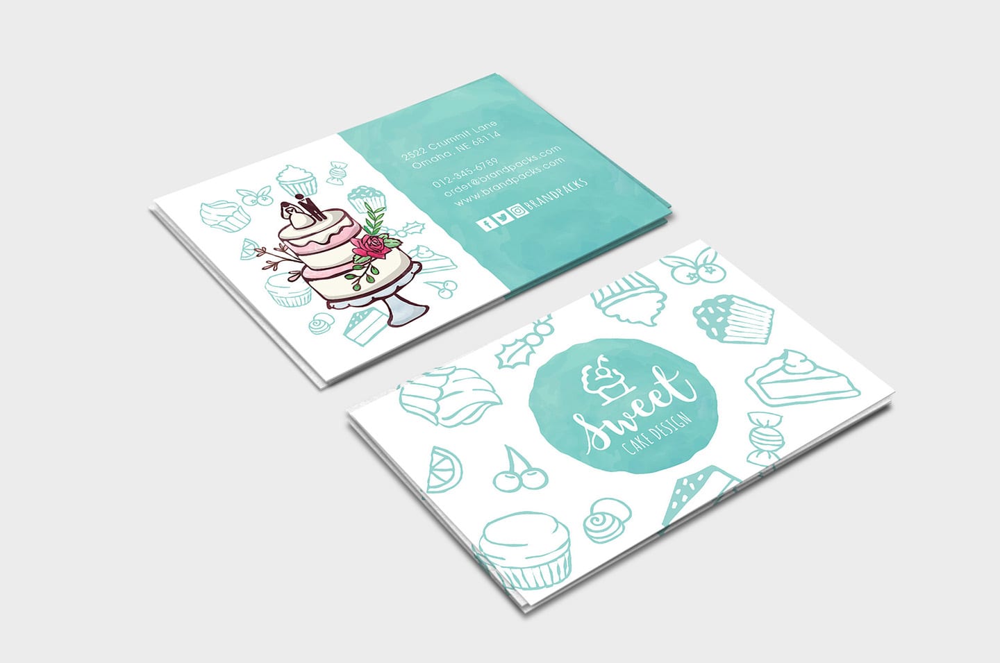 cake business cards templates free 4