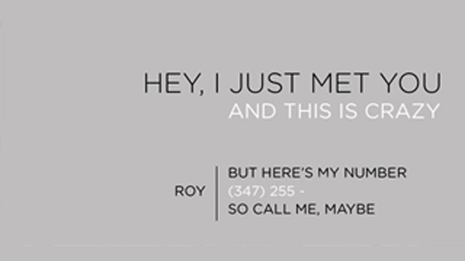 call me maybe business cards 2