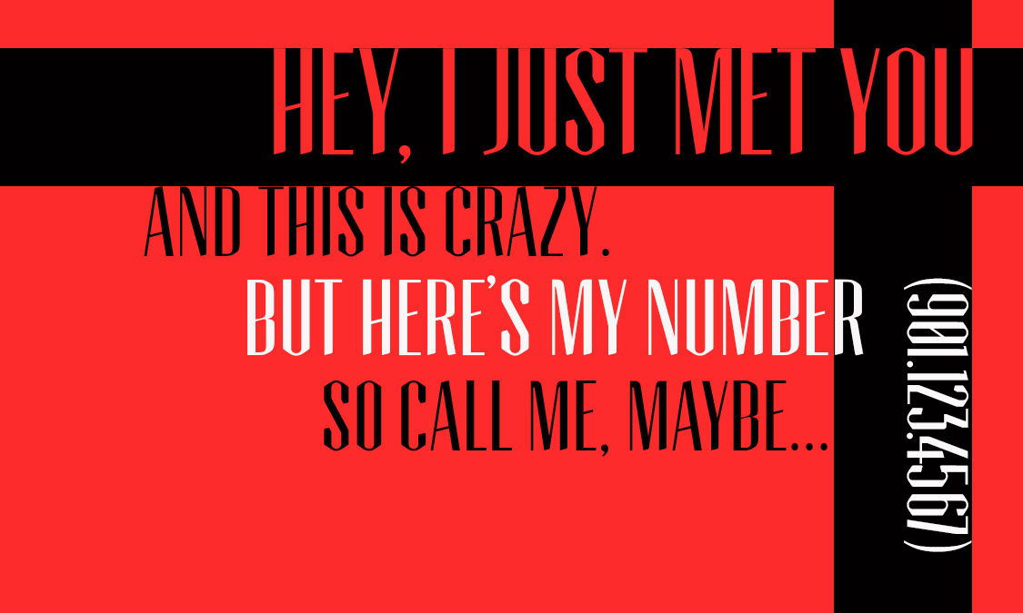 call me maybe business cards 4