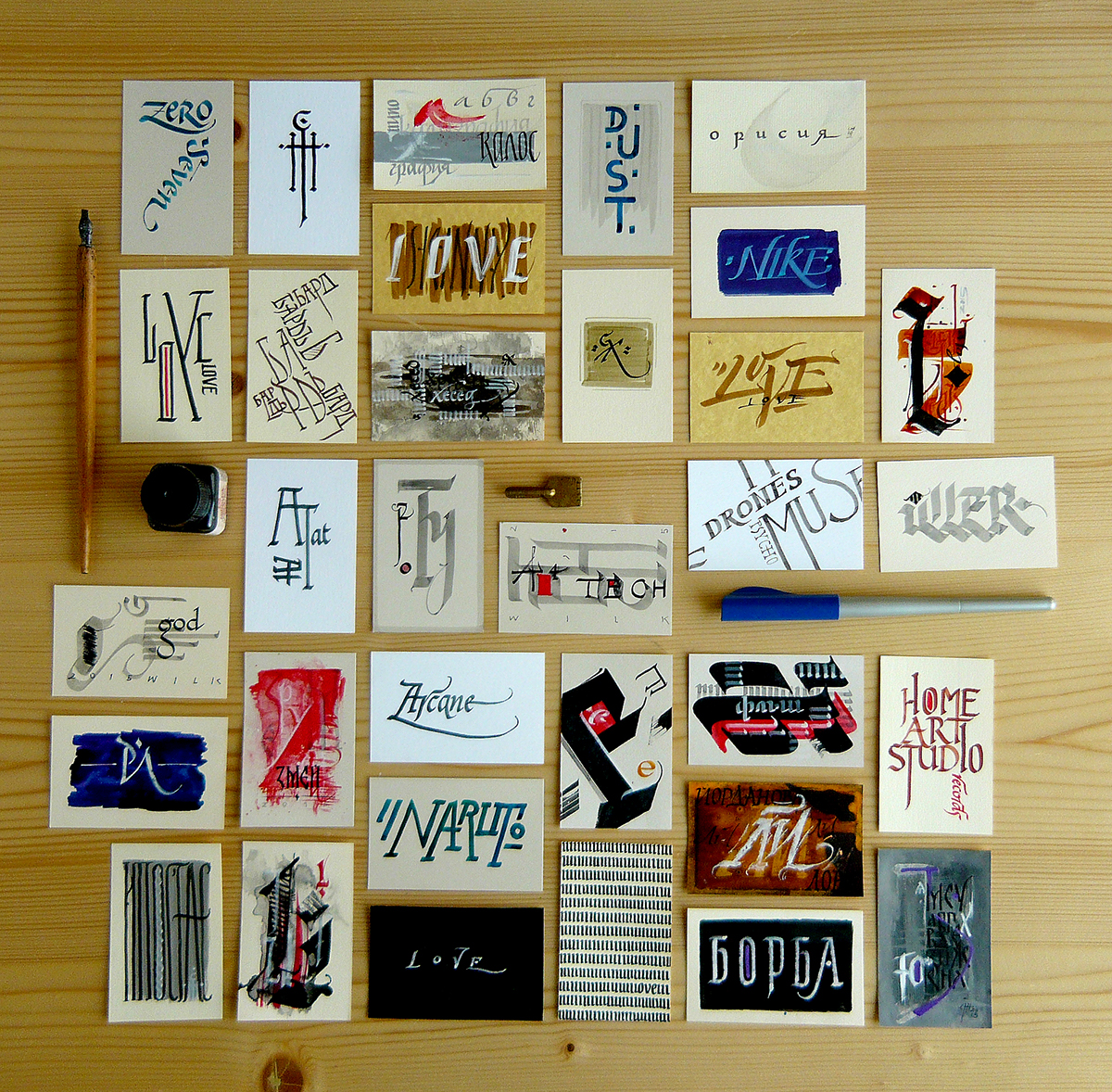 calligraphy business cards 3