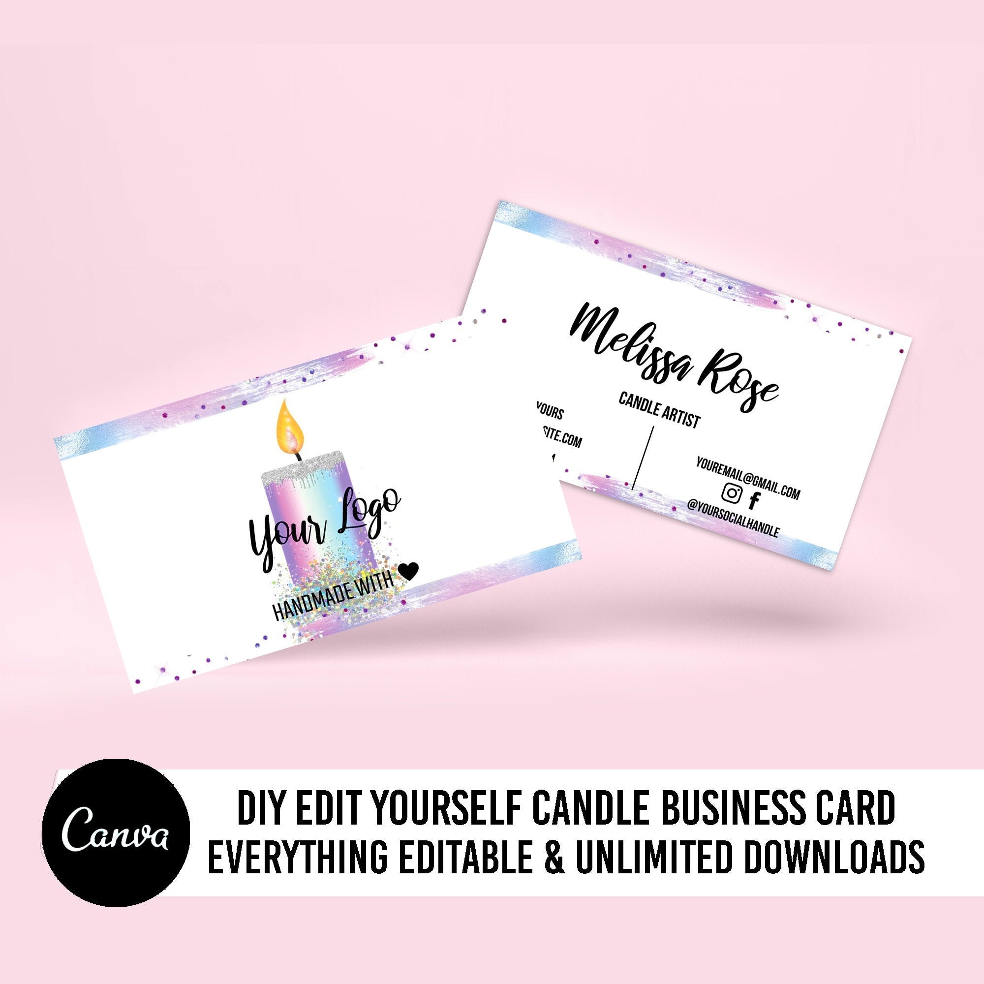 candle business cards 3