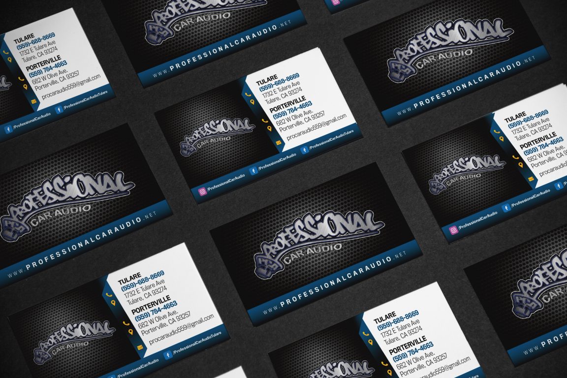 car audio business cards 1