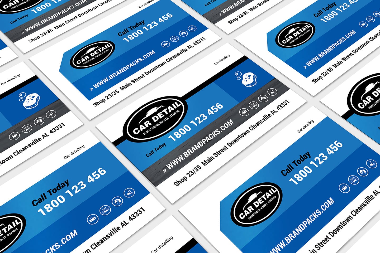 car detailing business cards templates 1