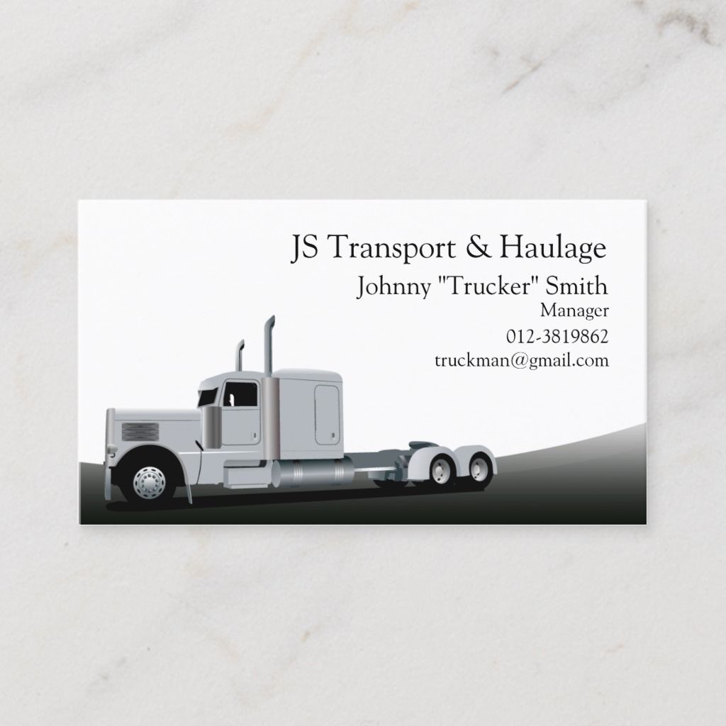 car hauler business cards 1