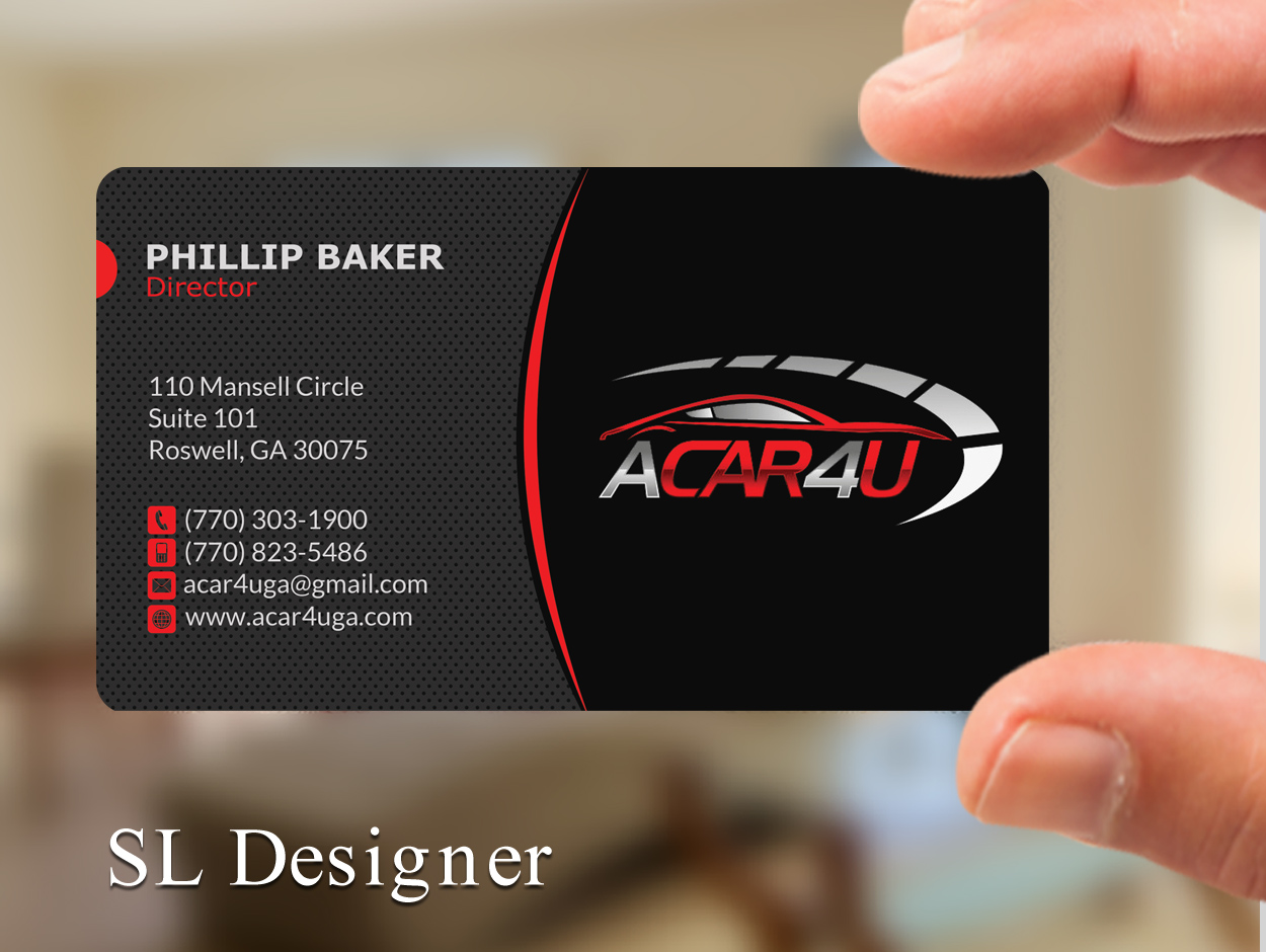 car shaped business cards 1