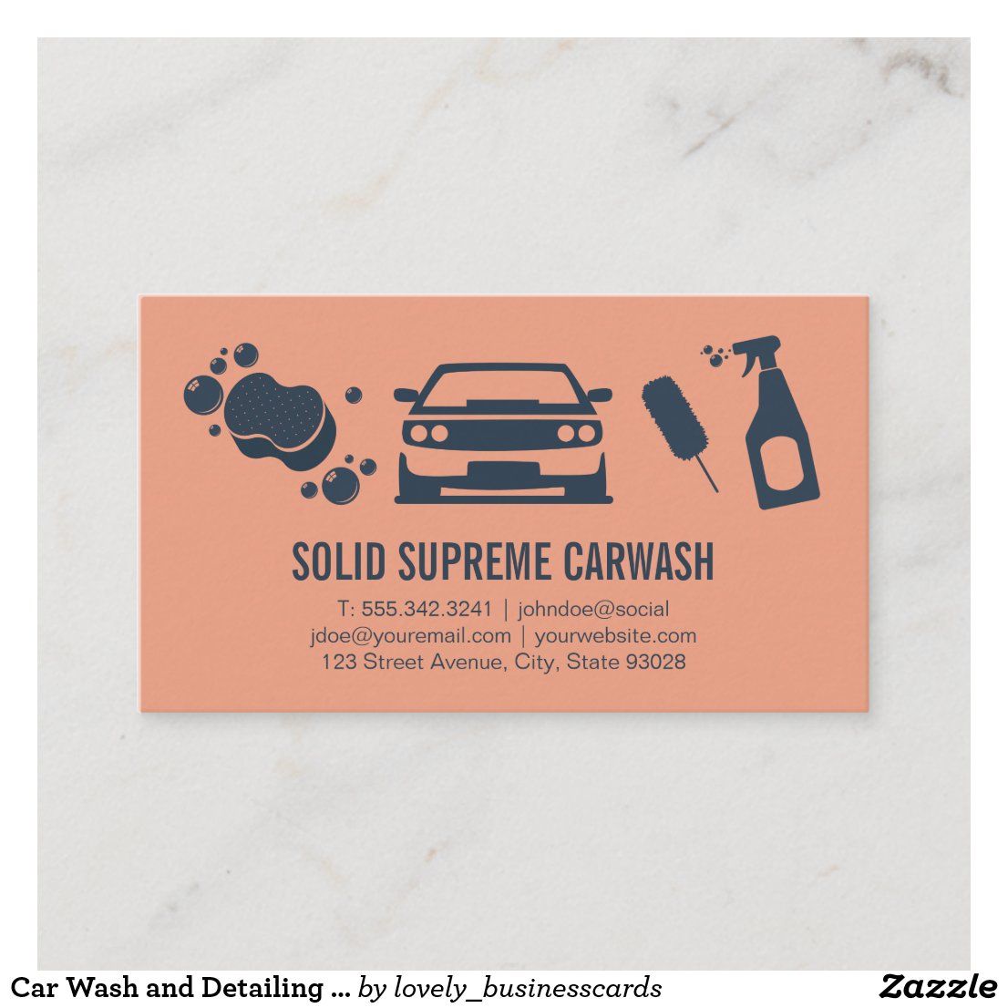 car wash business cards examples 1