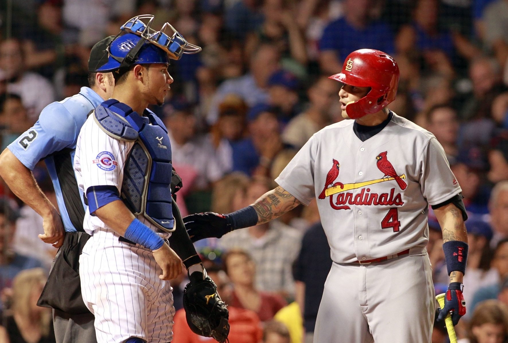 cards catcher molina missing 2 games for business matters 6