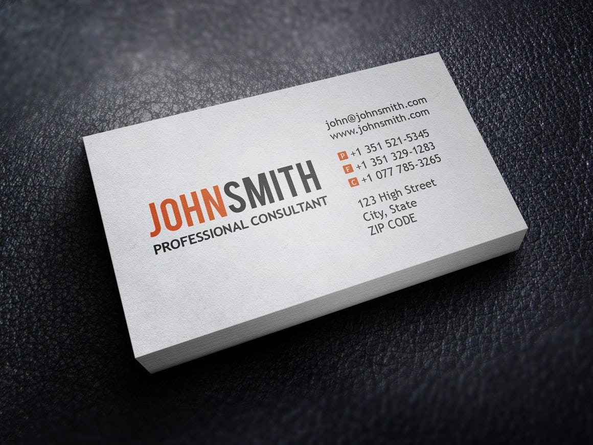 cardstock business cards 1