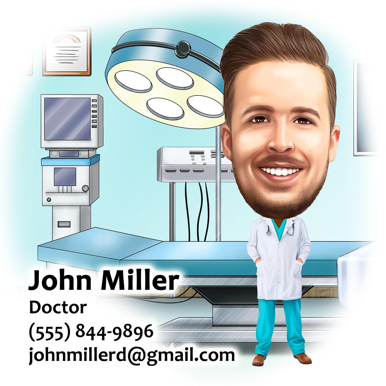 caricature business cards 2