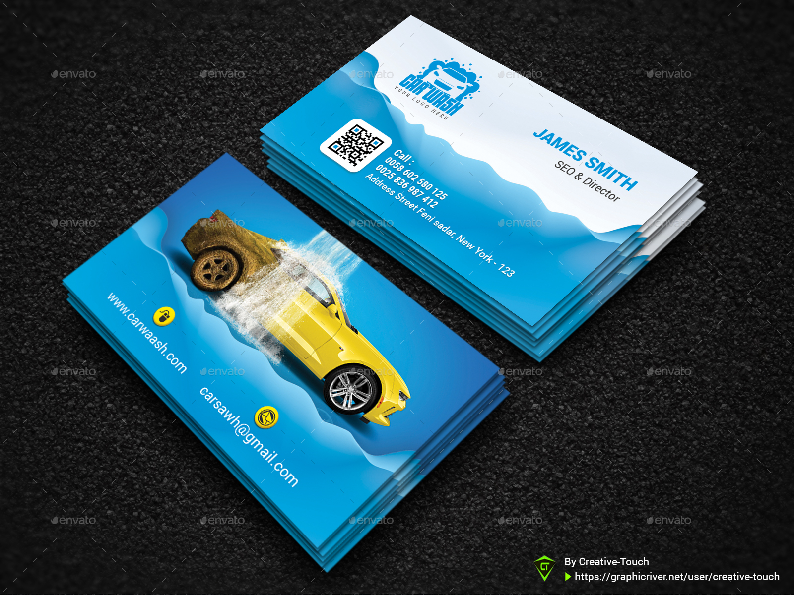 carwash business cards 2