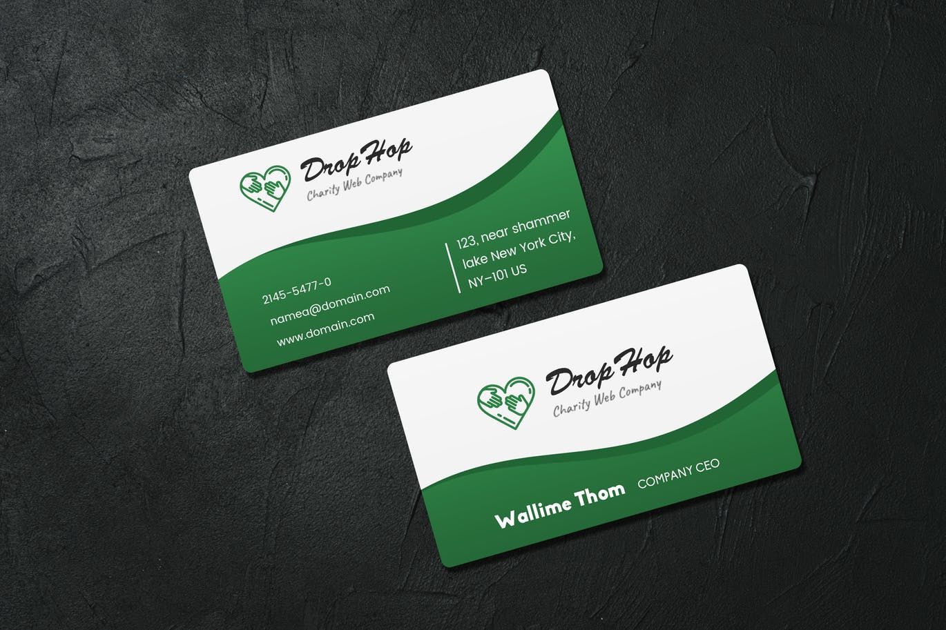 charity business cards 2