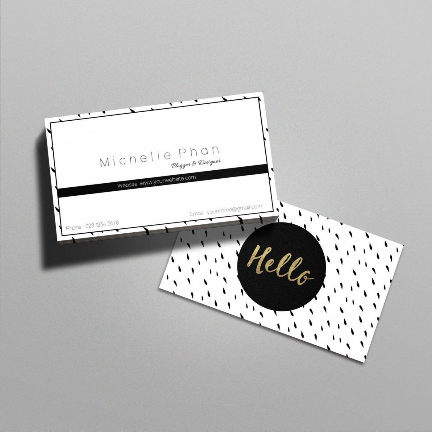 chic business cards 1