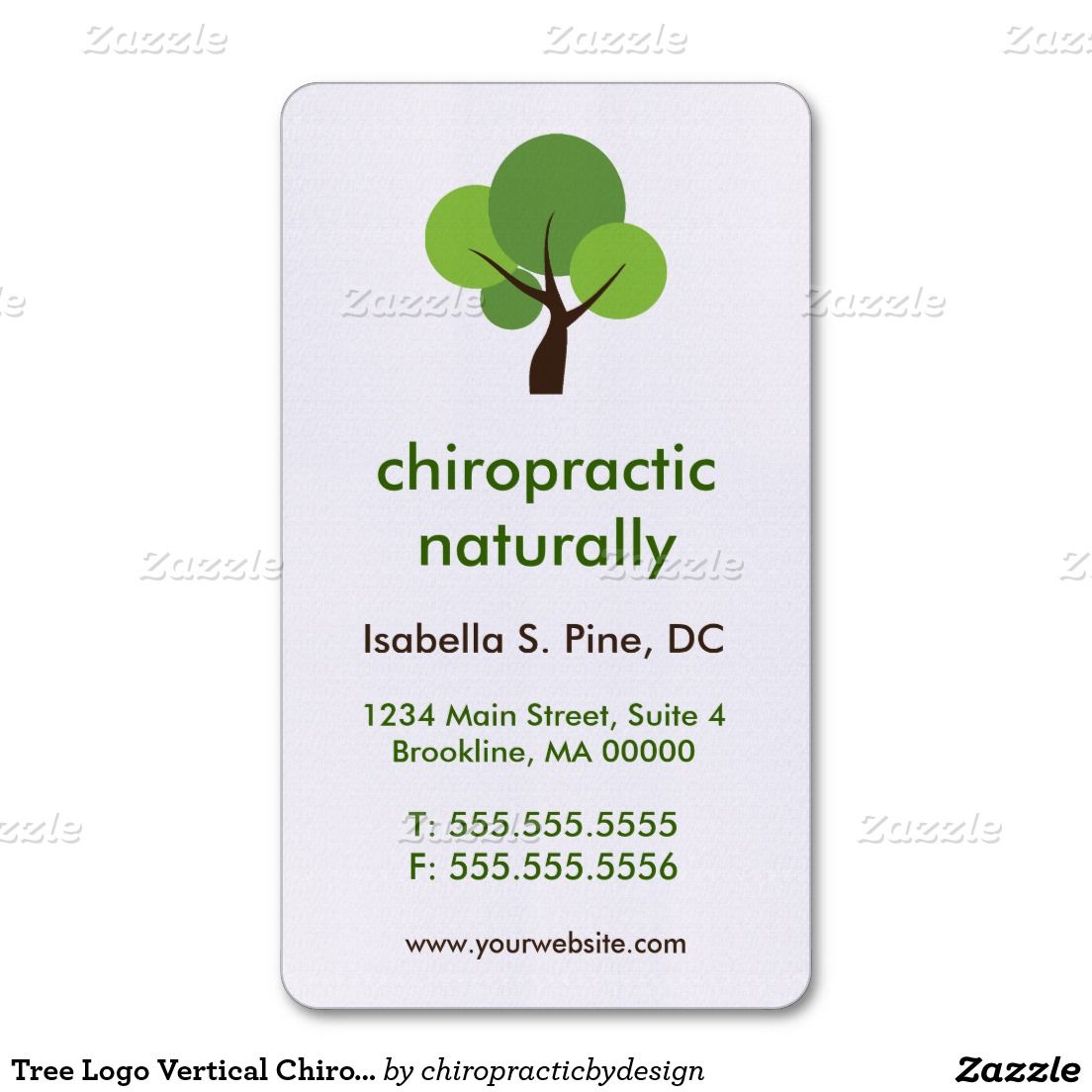 chiropractor business cards 3