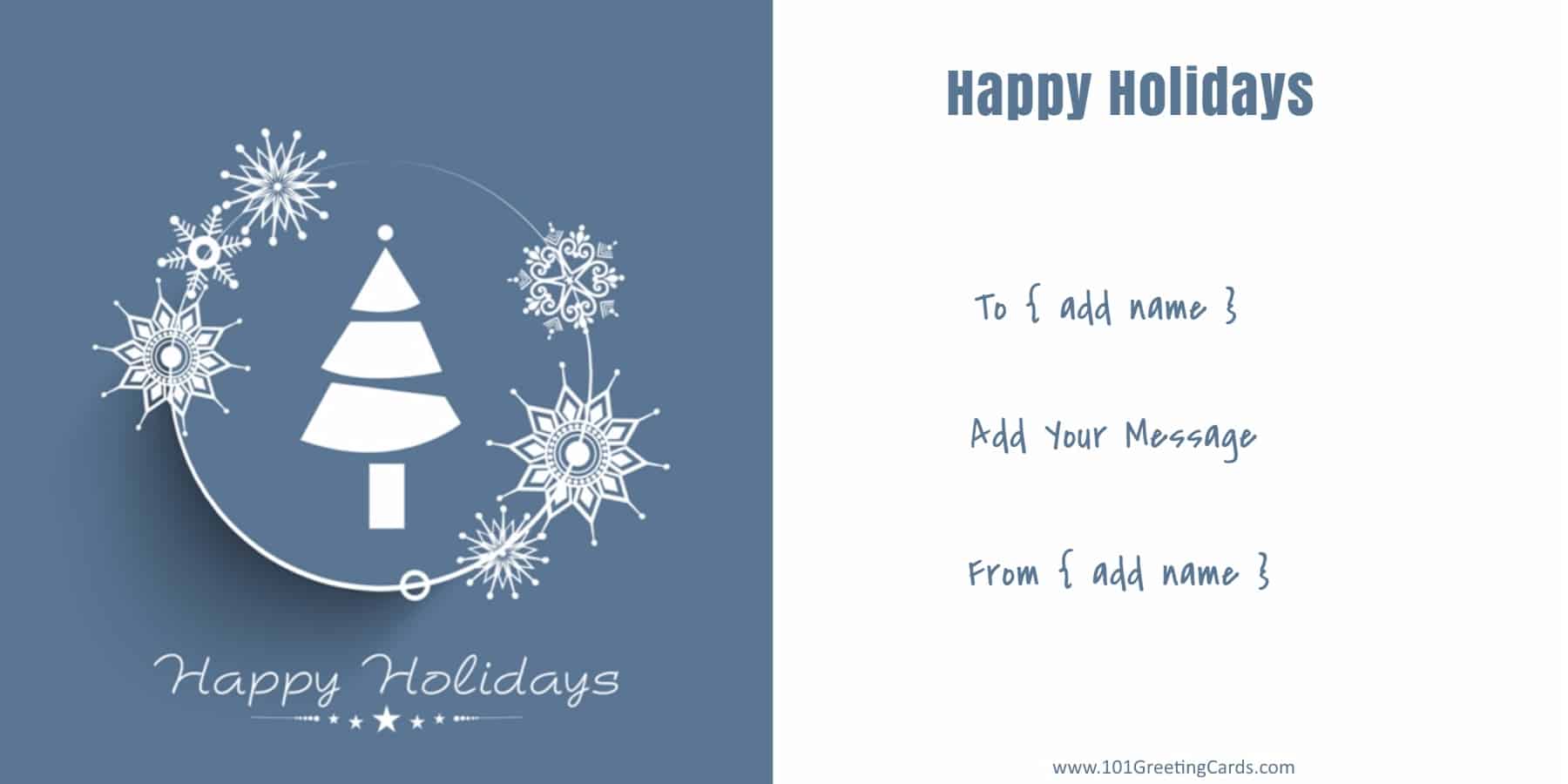christmas business cards templates free 1