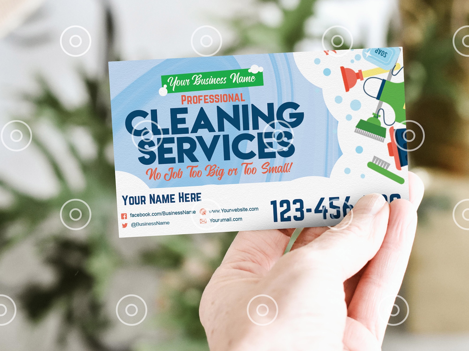cleaning business cards samples 7