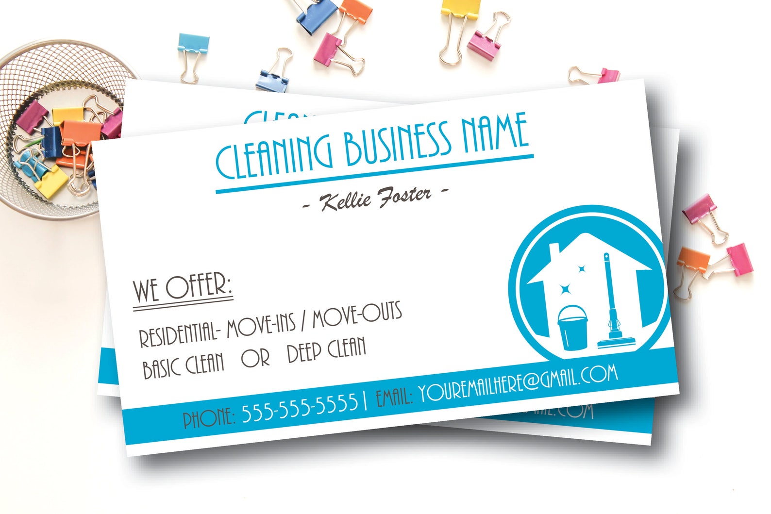 cleaning lady business cards 3