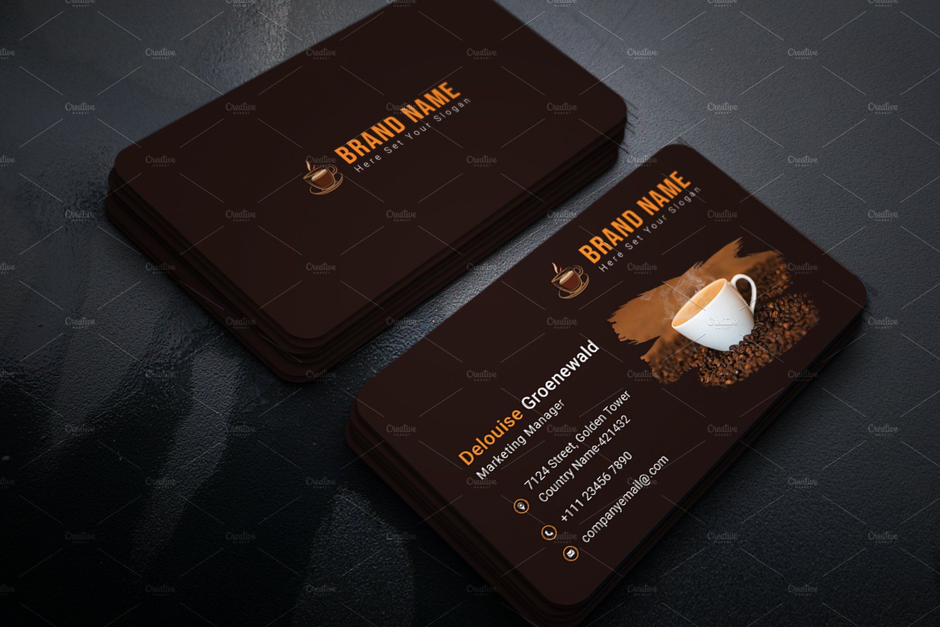 coffee business cards 2