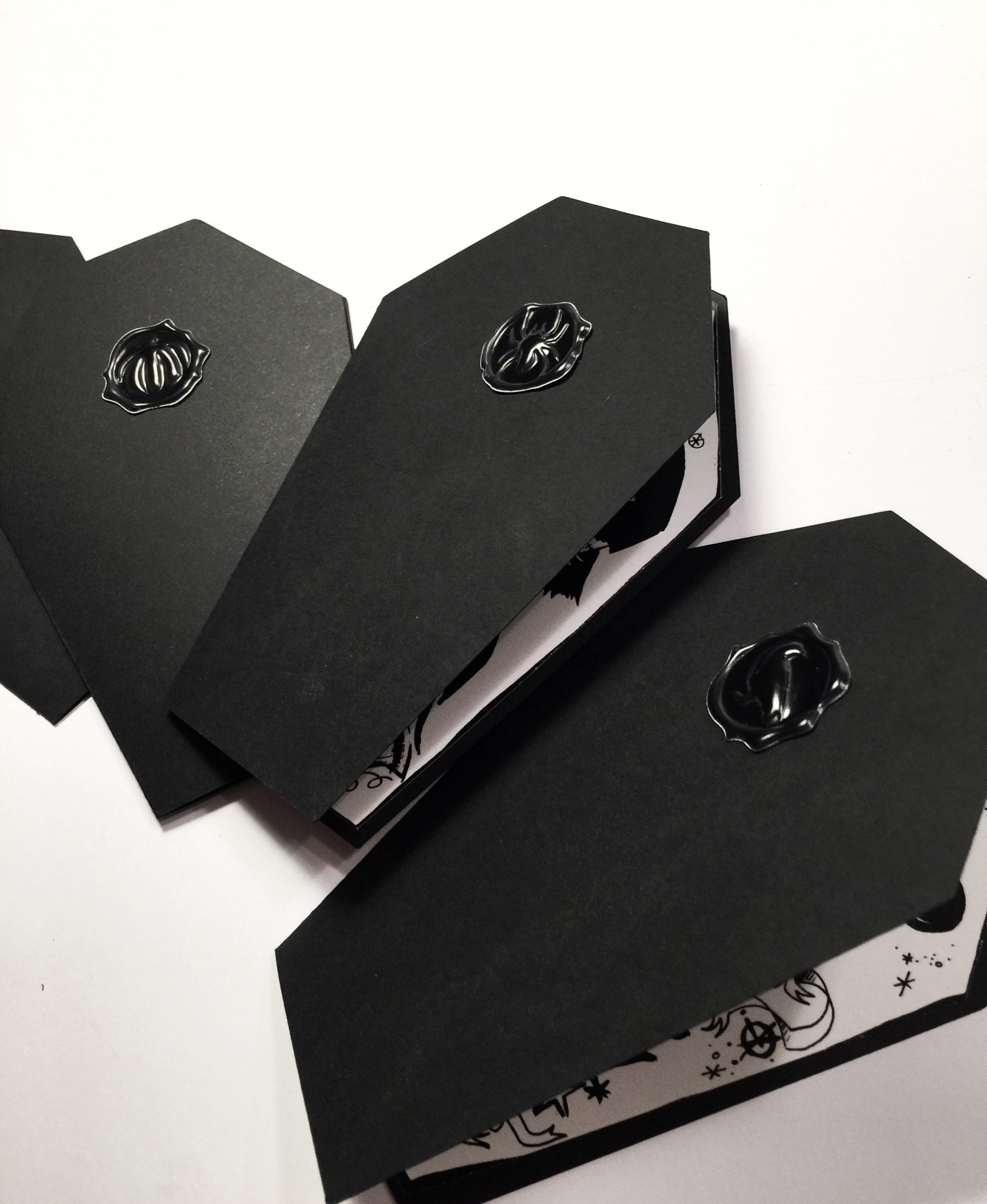 coffin shaped business cards 1