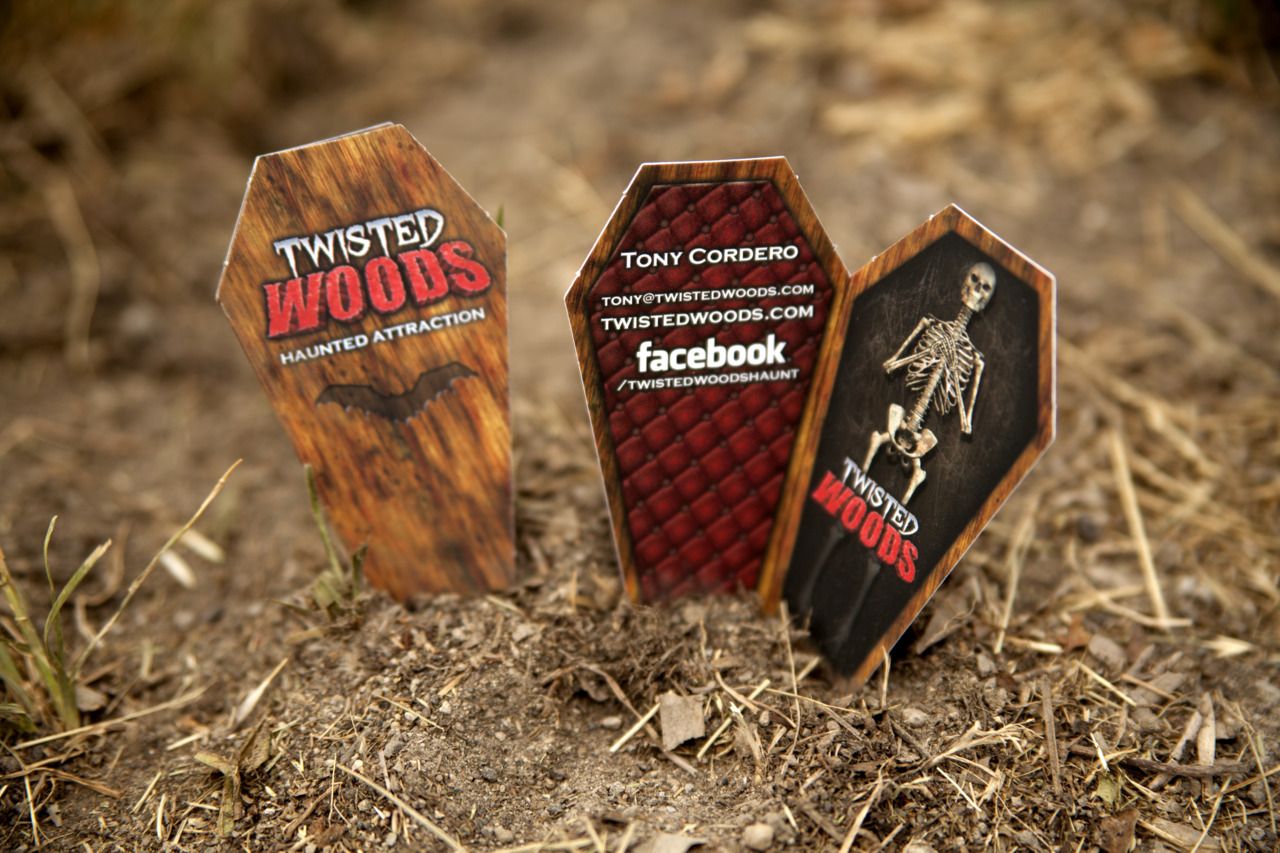 coffin shaped business cards 2