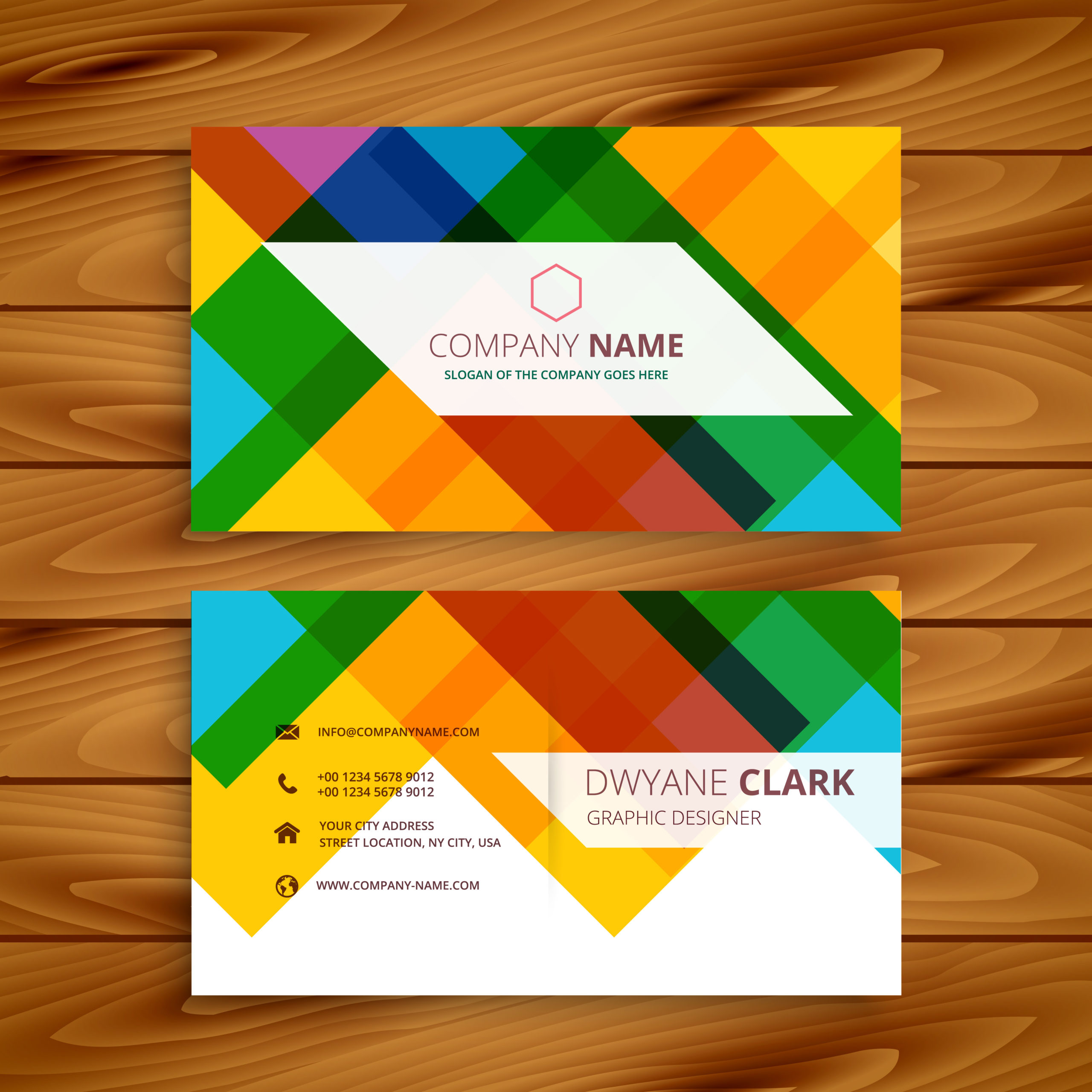 colorful images business cards 3