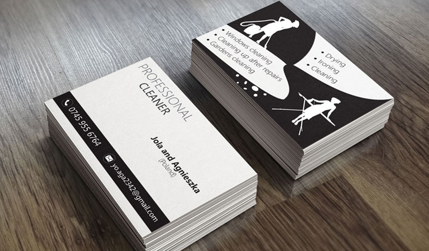 commercial cleaning business cards 3