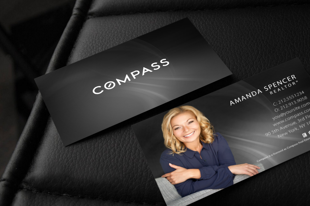 compass real estate business cards 1