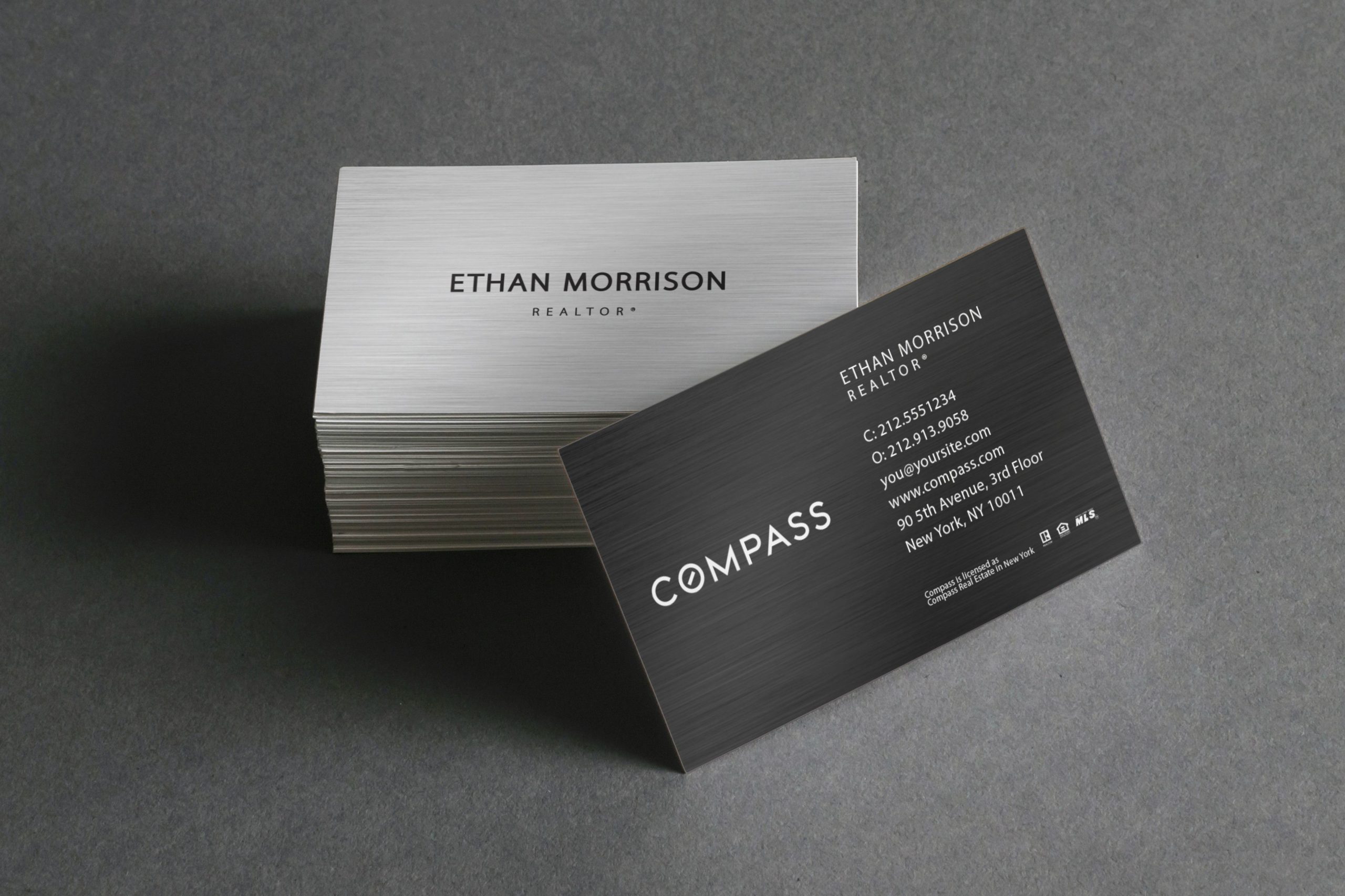 compass real estate business cards 2