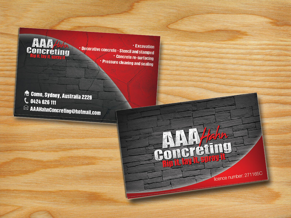 concreting business cards 2