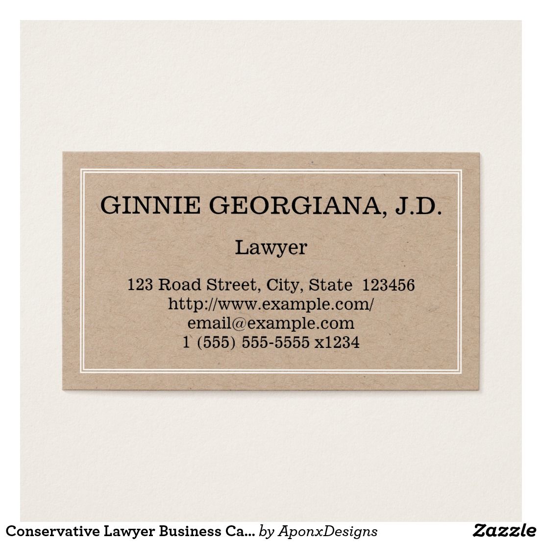 conservative business cards 1