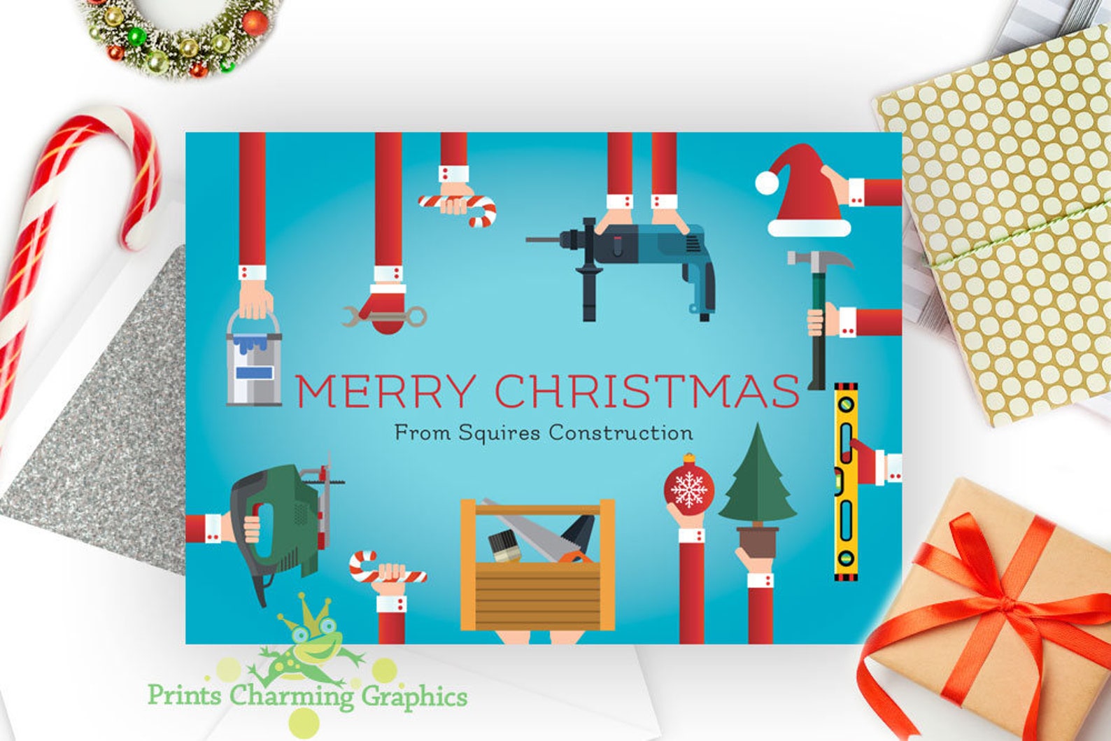 construction business christmas cards 1